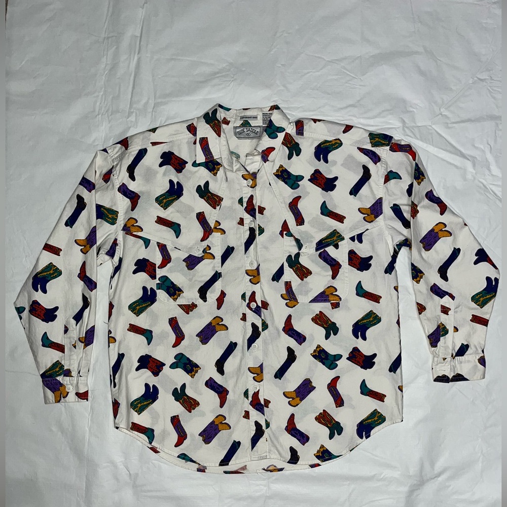 Side Saddle Vintage Women’s Western Button Up Shirt